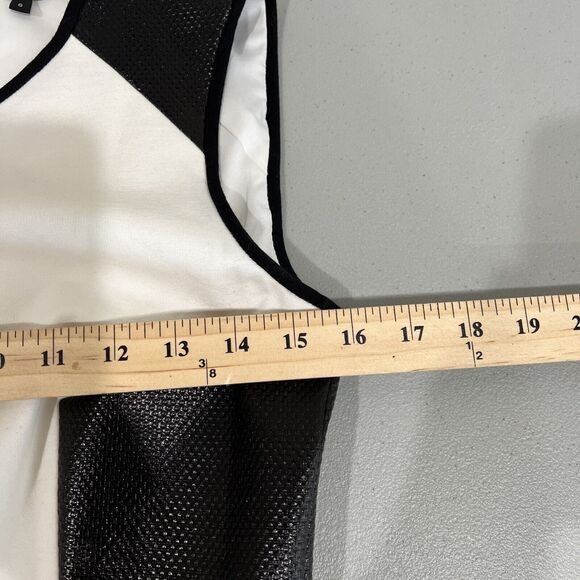 Tibi Dress Women 6 Color Block Ponte Black White Career Work Classic Mod Bold - Picture 12 of 15